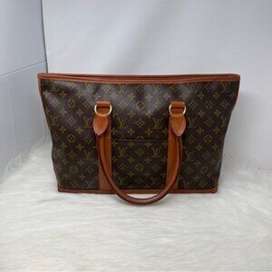 350 Pre Owned Auth Louis Vuitton Monogram Sac Weekend Shoulder Tote Bag TH0910